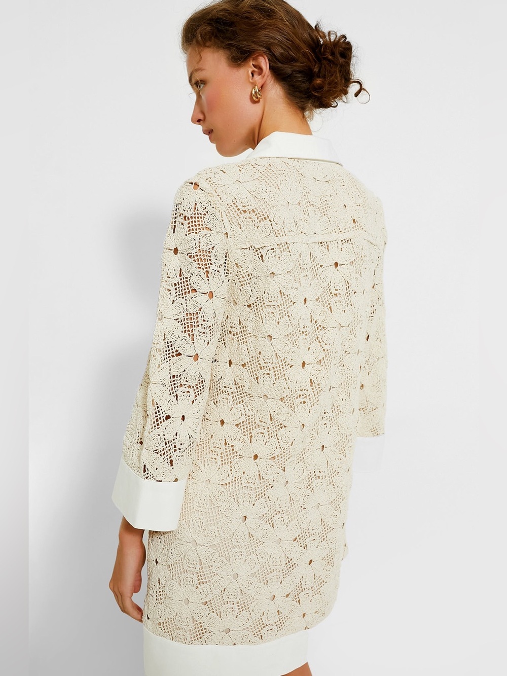 Tuckernuck Tan Crochet Collier Dress - Picture 5 of 6